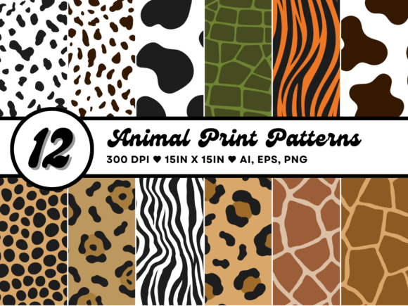 Animal Print Seamless Patterns for Modern Design