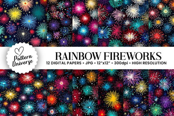 Colorful Fireworks Seamless Patterns: A Comprehensive Guide for Digital Crafters