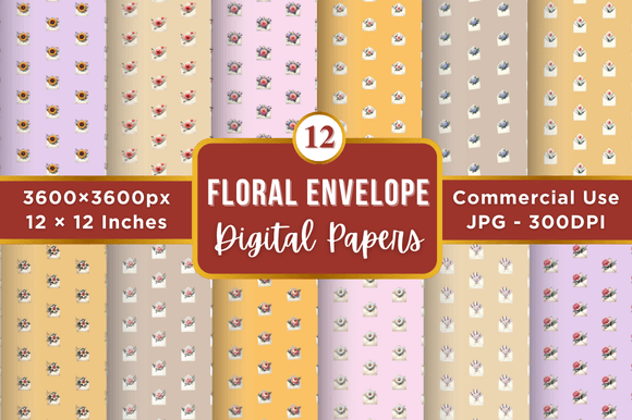 Floral Envelope Digital Paper Patterns: A Strategic Asset for Modern Creators