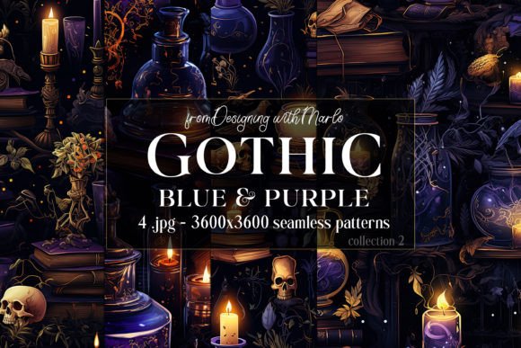 Gothic Blue Purple Seamless Patterns 2: A Comprehensive Evaluation for Creative Professionals