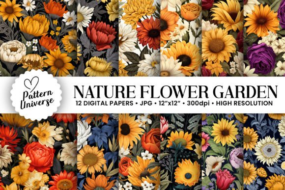 Nature Floral Garden Seamless Patterns: A Practical Resource for Creative Projects