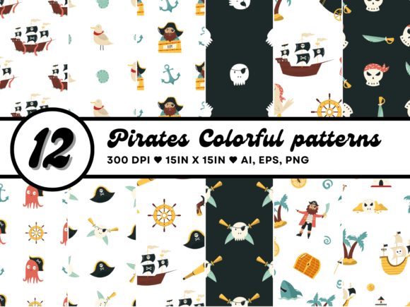 Pirates Colorful Seamless Patterns: A Strategic Asset for Visual Storytelling