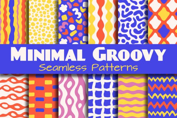 Revitalizing Design with Minimal Groovy Seamless Patterns