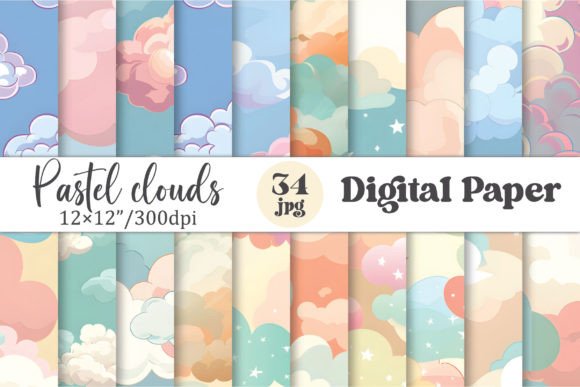 Seamless Pastel Clouds Patterns: A Comprehensive Guide to Digital Design Assets