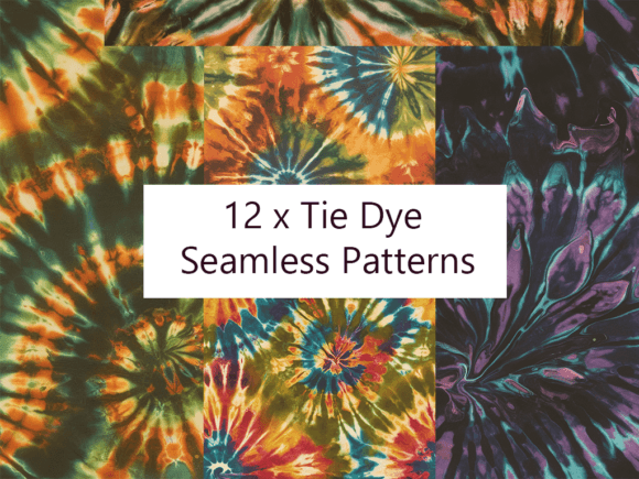 Tie Dye Seamless Patterns Bundle: Bringing Retro Vibes to Modern Projects