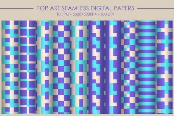 Unlocking Creative Potential with 10 Pop Art Seamless Patterns PAT JPG