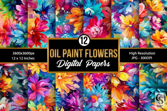 Unlocking Creativity with Rainbow Oil Paint Flower Patterns