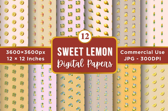 Unlocking Creativity with Sweet Lemon Digital Paper Patterns