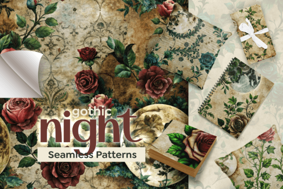 Vintage Gothic Night Seamless Patterns: A Guide to Timeless Design